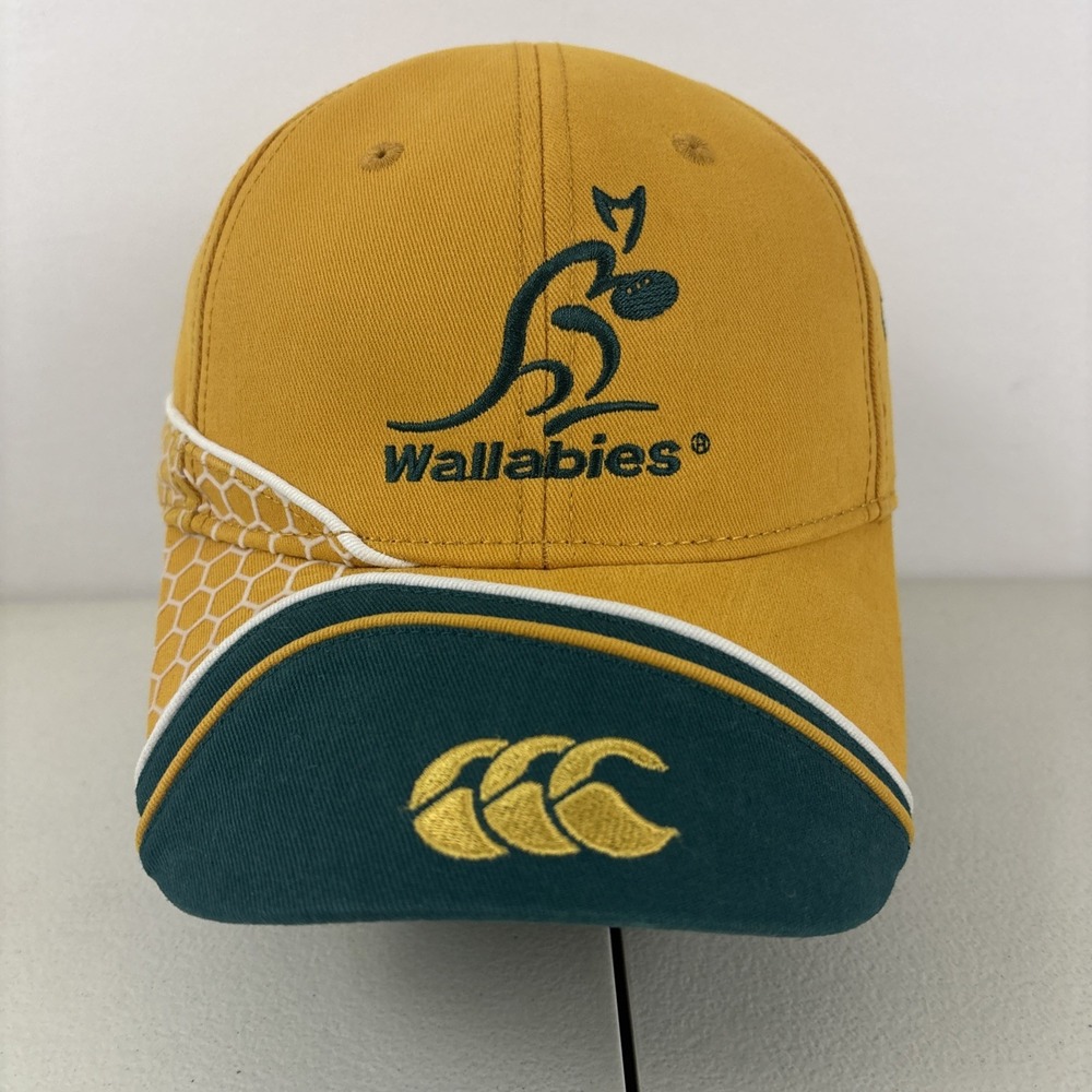 Australia Wallabies Rugby Gold Green Adjustable World Cup 2007 Hat Canterbury